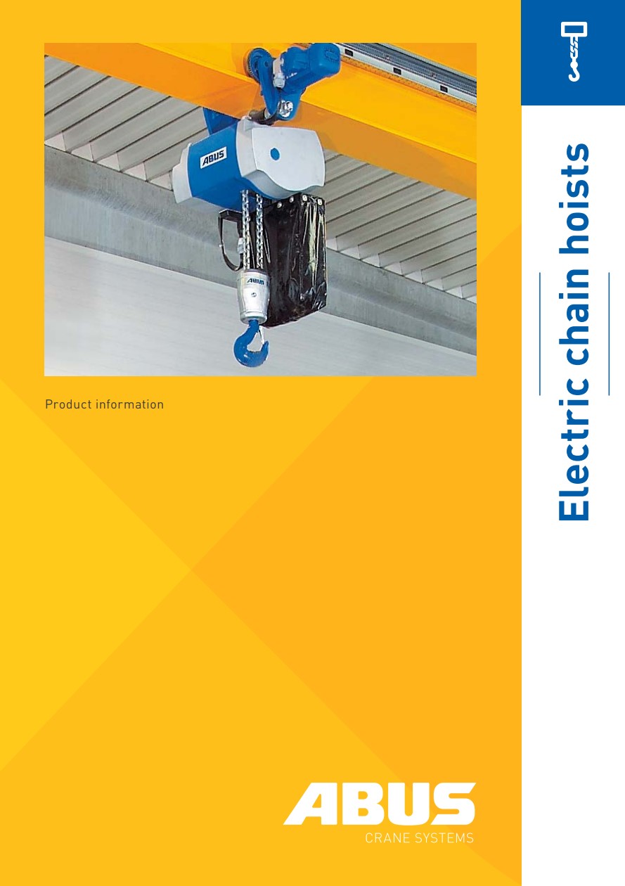ABUS Electric Chain Hoists PDF Image